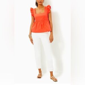 Lilly Pulitzer Tiana Babydoll Cotton Top